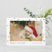 モダンなライトの写真 フラット ホリデー カード (スタンド正面)