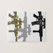 モダンなライフル ジグソーパズル (横)