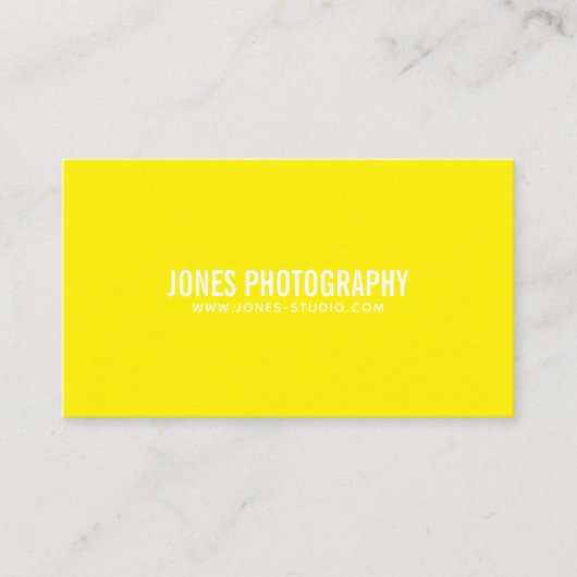 モダンなライン黄色 名刺 (正面)