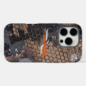 モダンなラギッドハンティングカモフラージュ幾何学模様 パパ Case-Mate iPhoneケース (裏面 (横))