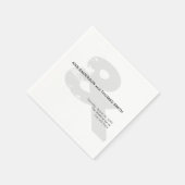 モダンなラスティックアンパサンド結婚式ペーパーナプキン スタンダードカクテルナプキン (角)