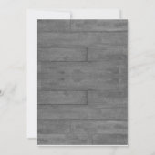 モダンなラスティックバーンベッドの結婚式招待状 招待状 (裏面)