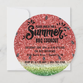 モダンなラメ入りスイカのサマーBBQパーティー