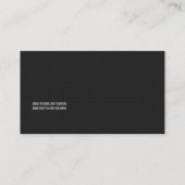 モダンなリムジンのリムジンの名刺 名刺 (裏面)