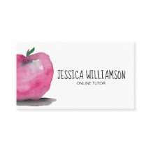 モダンなリンゴのカスタマイズオンライン家庭教師の教師