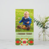 モダンなリンゴのロシュ・ハシャナー写真カード シーズンカード (スタンド正面)