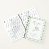 モダンなレシピ本 レシピブック ノートブック (内部)