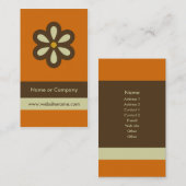 モダンなレトロの名刺か社会的なネットワーキングカード 名刺 (正面/裏面)