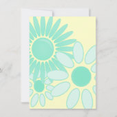 モダンなレトロの情報通の60年代の70年代のブランクのパーティーのlinvitations 招待状 (裏面)