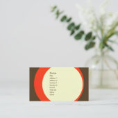 モダンなレトロビジネスまたはネットワーキングのプロフィールカード 名刺 (スタンド正面)