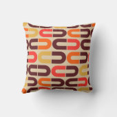 モダンなレトロ60s 70sのスタイルの枕 クッション (裏面)