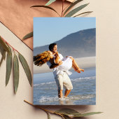 モダンなレトロ ヴィンテージ 70年代のウェディング 招待状