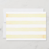 モダンなレモン花の花の花のブライダルシャワー 招待状 (裏面)