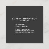 モダンなレーザー光線写真こんにちは3Dは名刺に文字を入れます スクエア名刺 (裏面)