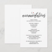 モダンなログハウスのようなウェディング宿泊施設カード v1 エンクロージャーカード (正面/裏面)