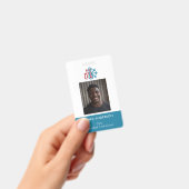 モダンなロゴのエアコン整備士名札 バッジ (手持ち)