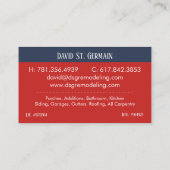 モダンなロゴのリフォーム 名刺 (裏面)