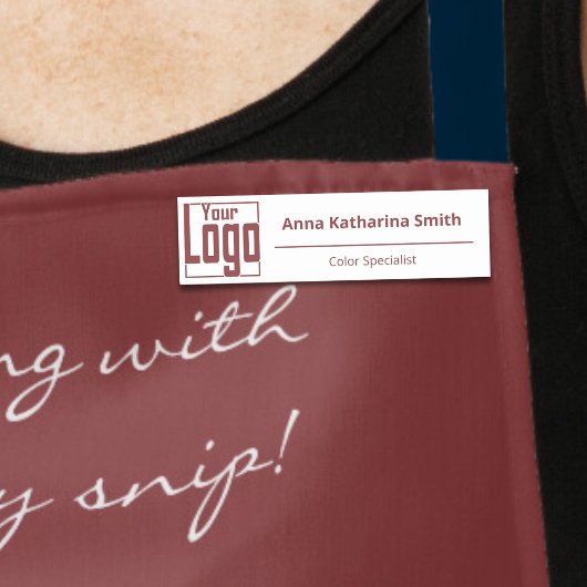 モダンなロゴの専門知識 クラシックネームタグ 名札