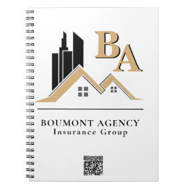 モダンなロゴカスタマイズ可能なプロフェッショナルブラックゴールド ノートブック