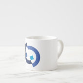 モダンなロゴ エスプレッソカップ (正面右)