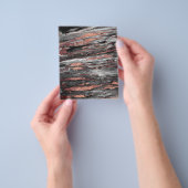 モダンなローズゴールドの抽象的な大理石のペイント チラシ (手)