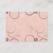 モダンなローズゴールドリングの結婚式 オンラインQRコード招待状 エンクロージャーカード (裏面)