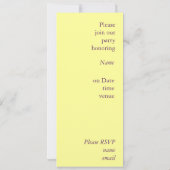 モダンなワイングラス- winetastingブライダルシャワー 招待状 (裏面)