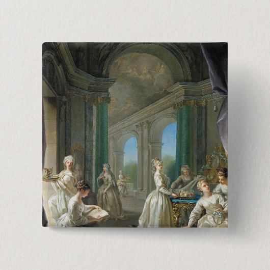 モダンなヴァージン1728年 缶バッジ (正面)