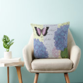 モダンなヴィンテージのアジサイおよび蝶 クッション (椅子)