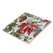 モダンなヴィンテージのウィンターガーデンの花柄 タイル (側面)