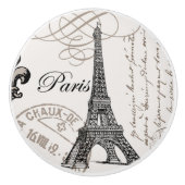 モダンなヴィンテージのエッフェル塔 セラミックノブ (正面)