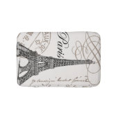 モダンなヴィンテージのエッフェル塔 バスマット (正面)