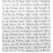 モダンなヴィンテージのエレガントで感動的な原稿 シャワーカーテン (正面)