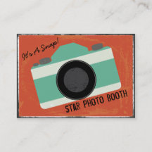 モダンなヴィンテージのカメラの写真ブースの写真撮影