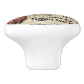 モダンなヴィンテージのハロウィンのカラスおよびカボチャ セラミックノブ (側面)