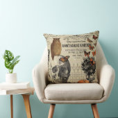 モダンなヴィンテージのハロウィンのフクロウおよびスカル クッション (椅子)