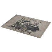 モダンなヴィンテージのハロウィンの魔法使いの醸造物 カッティングボード (角)