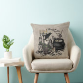 モダンなヴィンテージのハロウィンの魔法使いの醸造物 クッション (椅子)