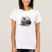 モダンなヴィンテージのハロウィンの魔法使いの醸造物 Tシャツ (正面)