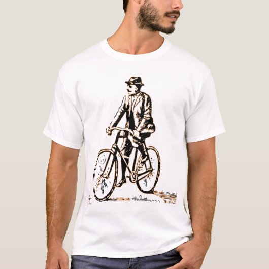 モダンなヴィンテージのバイク2のTシャツ Tシャツ (正面)