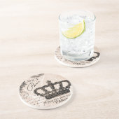 モダンなヴィンテージのフランスのなぼろぼろのシックな王冠 コースター (側面)