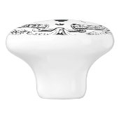 モダンなヴィンテージのフランスのな女王バチ セラミックノブ (側面)