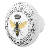 モダンなヴィンテージのフランスのな女王バチ セラミックノブ (右)