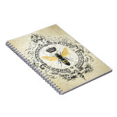 モダンなヴィンテージのフランスのな女王バチ ノートブック (右側)