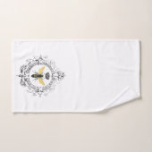 モダンなヴィンテージのフランスのな女王バチ ハンドタオル (ハンドタオル)