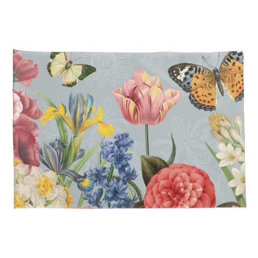 モダンなヴィンテージのフランスのな女王バチ 枕カバー (裏面-右)