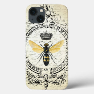 モダンなヴィンテージのフランスのな女王バチ iPhone 13ケース