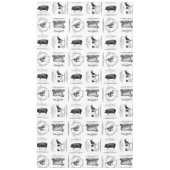 モダンなヴィンテージのフランスのな家畜 テーブルクロス (正面)