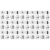 モダンなヴィンテージのフランスのな家畜 テーブルクロス (正面(横))