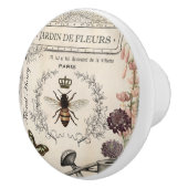 モダンなヴィンテージのフランスのな蜂の庭 セラミックノブ (右)